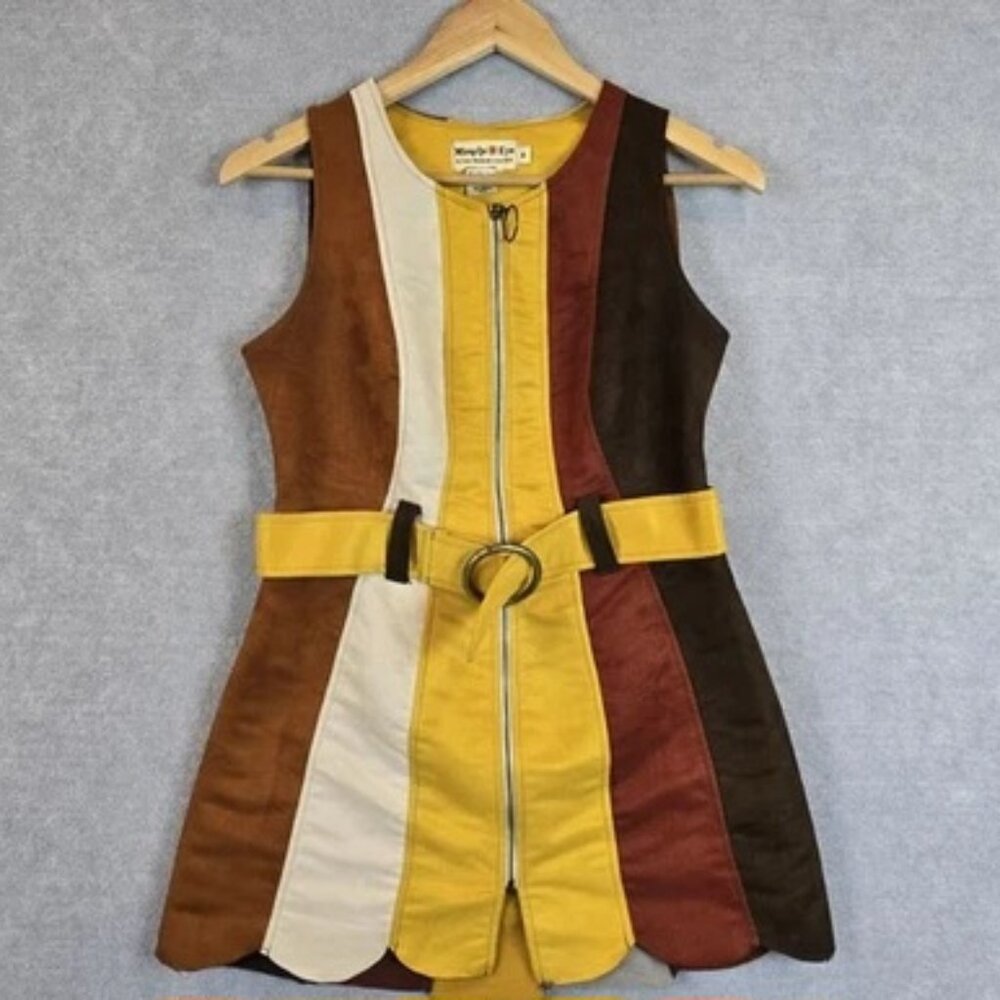 Marigold Faire Suede Mini-Dress